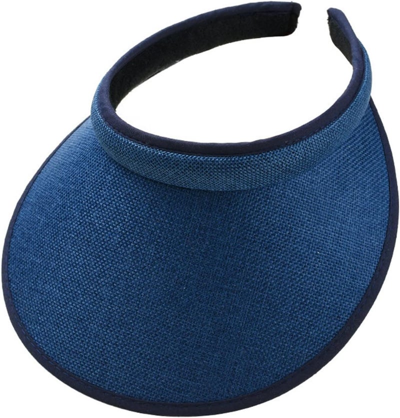 jecvxor Cloth Covered Slip-On Visor for Women, Adjustable Cap Sports Sun Visors for Men - Image 1